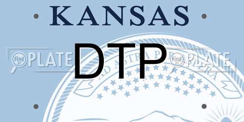 DTP Kansas License Plate