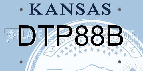 DTP88B Kansas License Plate