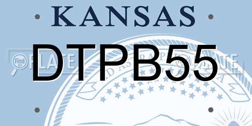 DTPB55 Kansas License Plate