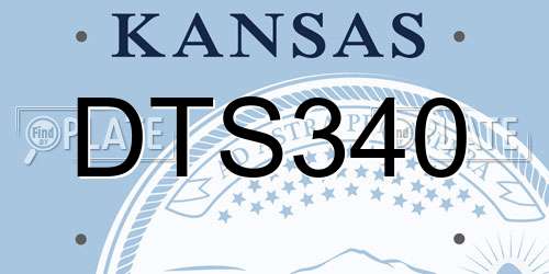 DTS340 Kansas License Plate