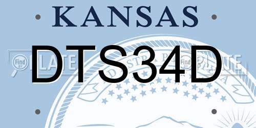 DTS34D Kansas License Plate
