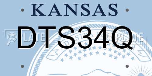 DTS34Q Kansas License Plate