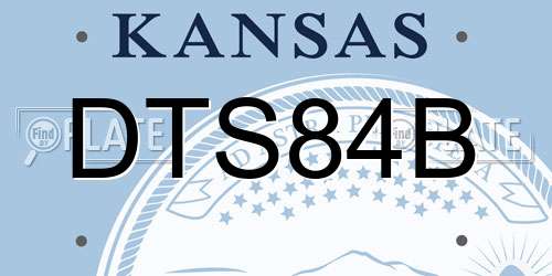 DTS84B Kansas License Plate