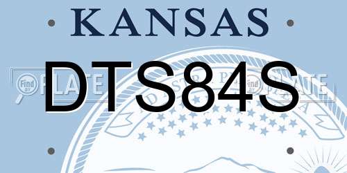 DTS84S Kansas License Plate