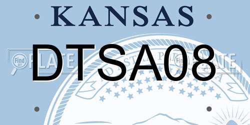 DTSA08 Kansas License Plate