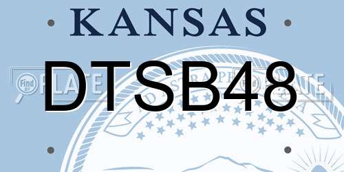 DTSB48 Kansas License Plate
