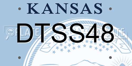 DTSS48 Kansas License Plate