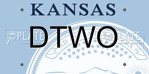 DTWO Kansas License Plate