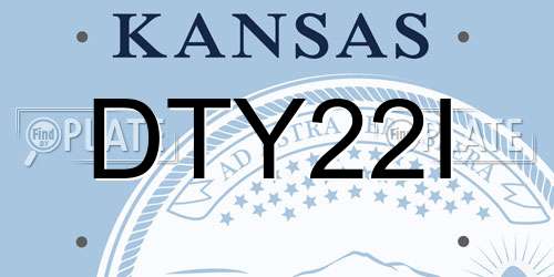 DTY22I Kansas License Plate