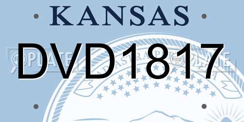 DVD1817 Kansas License Plate