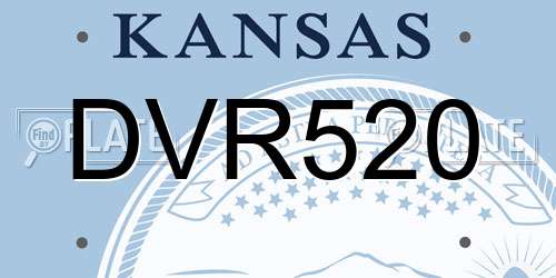DVR520 Kansas License Plate