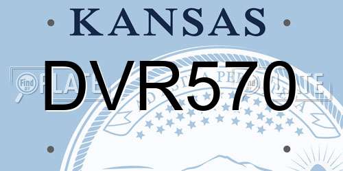 DVR570 Kansas License Plate