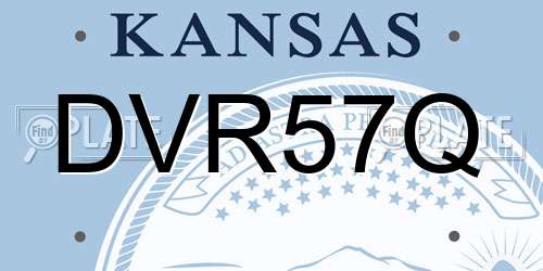 DVR57Q Kansas License Plate
