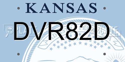 DVR82D Kansas License Plate