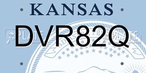 DVR82Q Kansas License Plate