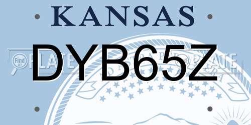 DYB65Z Kansas License Plate