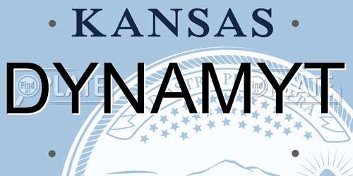 DYNAMYT Kansas License Plate