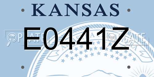 E0441Z Kansas License Plate