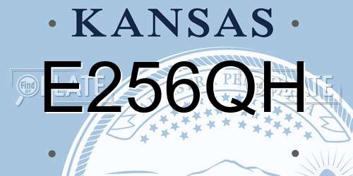 E256QH Kansas License Plate
