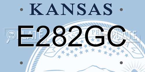 E282GC Kansas License Plate