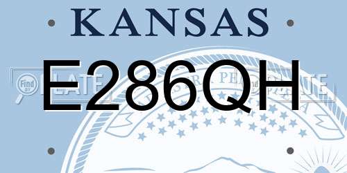 E286QH Kansas License Plate