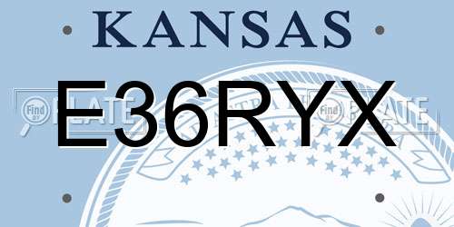 E36RYX Kansas License Plate