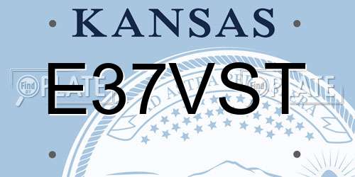 E37VST Kansas License Plate