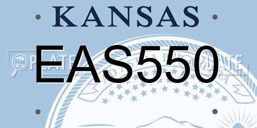 EAS550 Kansas License Plate