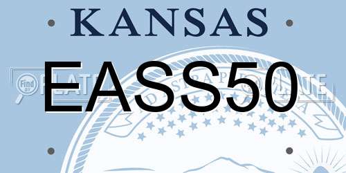 EASS50 Kansas License Plate