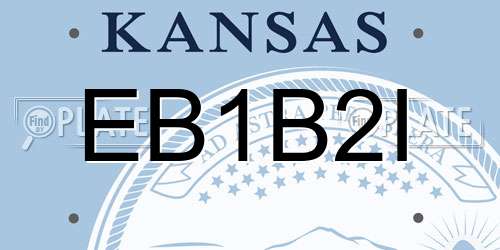 EB1B2I Kansas License Plate