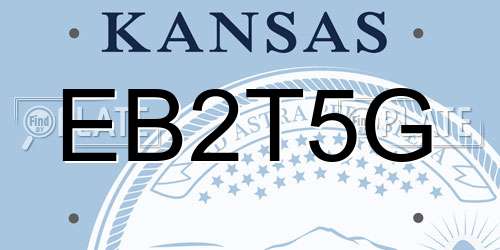 EB2T5G Kansas License Plate