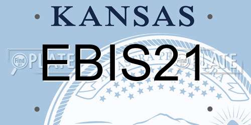 EBIS21 Kansas License Plate