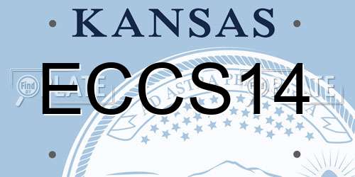 ECCS14 Kansas License Plate