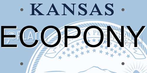 ECOPONY Kansas License Plate