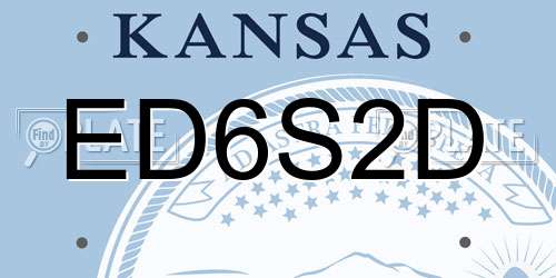 ED6S2D Kansas License Plate