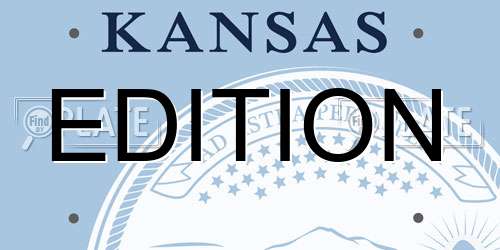 EDITION Kansas License Plate