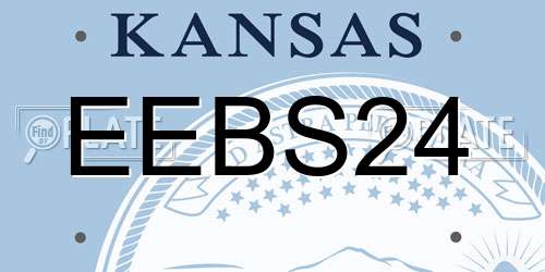 EEBS24 Kansas License Plate