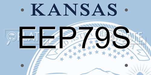 EEP79S Kansas License Plate