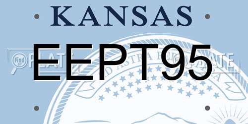 EEPT95 Kansas License Plate
