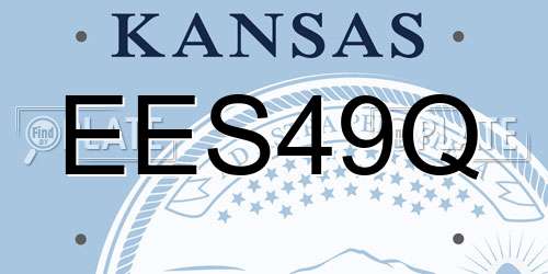 EES49Q Kansas License Plate