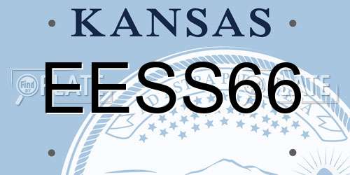 EESS66 Kansas License Plate