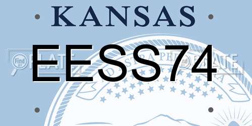 EESS74 Kansas License Plate