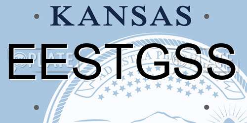 EESTGSS Kansas License Plate