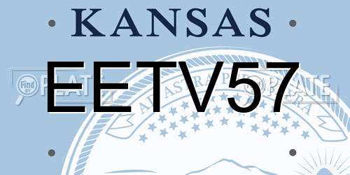 EETV57 Kansas License Plate