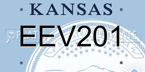 EEV201 Kansas License Plate