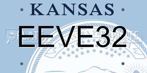 EEVE32 Kansas License Plate