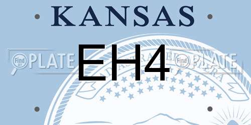 EH4 Kansas License Plate