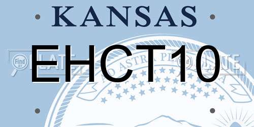 EHCT10 Kansas License Plate
