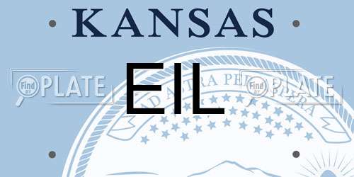 EIL Kansas License Plate