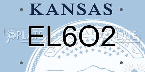 EL6O2 Kansas License Plate